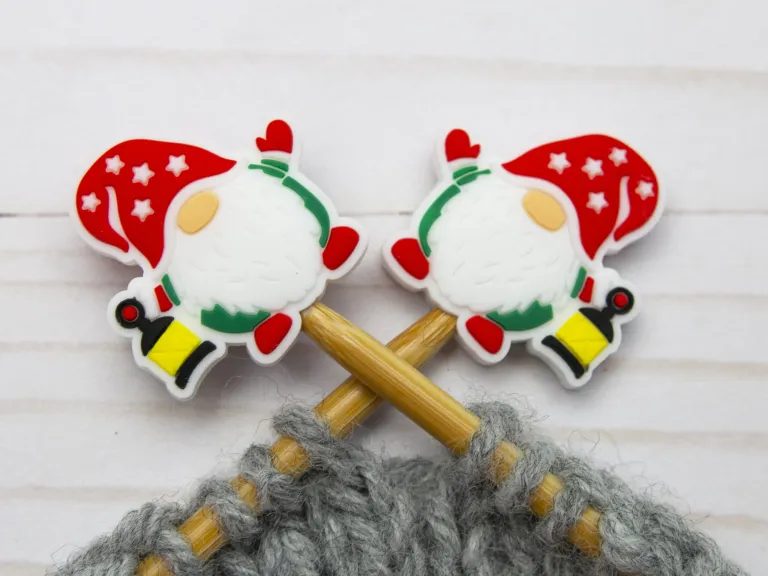 Stitch Stoppers Yarn Christmas Gnome from Fox & Pine Stitches 2/package
